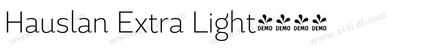 Hauslan Extra Light字体转换
